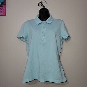 Bobby Jones Classic Golf Polo Shirt Light Blue Size M